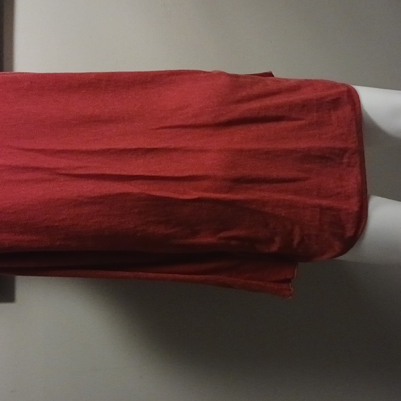 Women reddish orange long sleeve pullover sweater - Picture 2 of 3